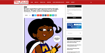 Lung Girl Comics feature in NRI Pulse